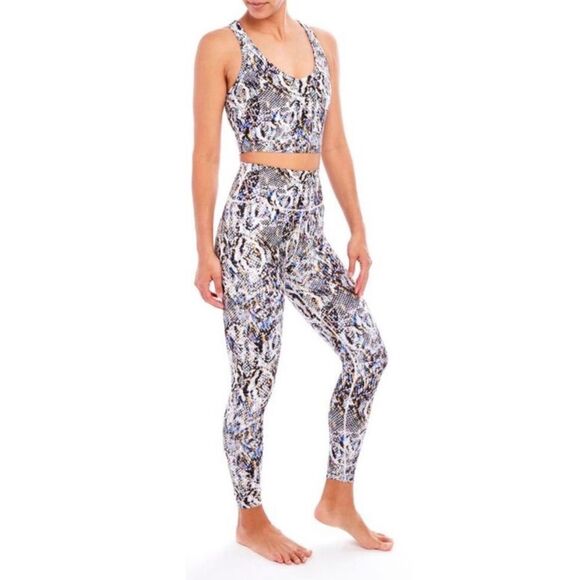 NWT Sage Collective Snakeskin Print Yoga Workout Athletic Leggings - Picture 1 of 11